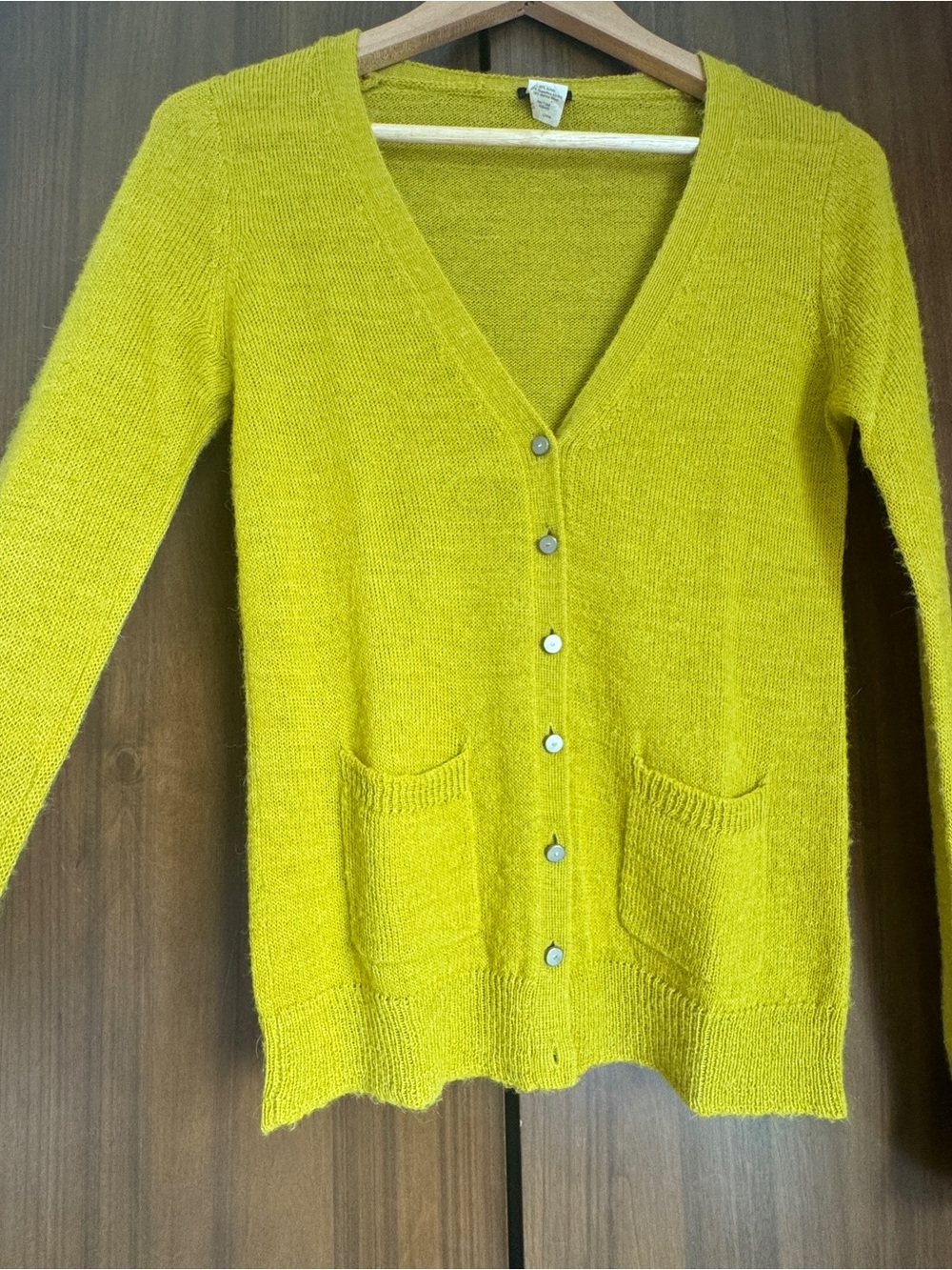 J.Crew Alpaca Wool Cardigan Sweater Lightweight Small